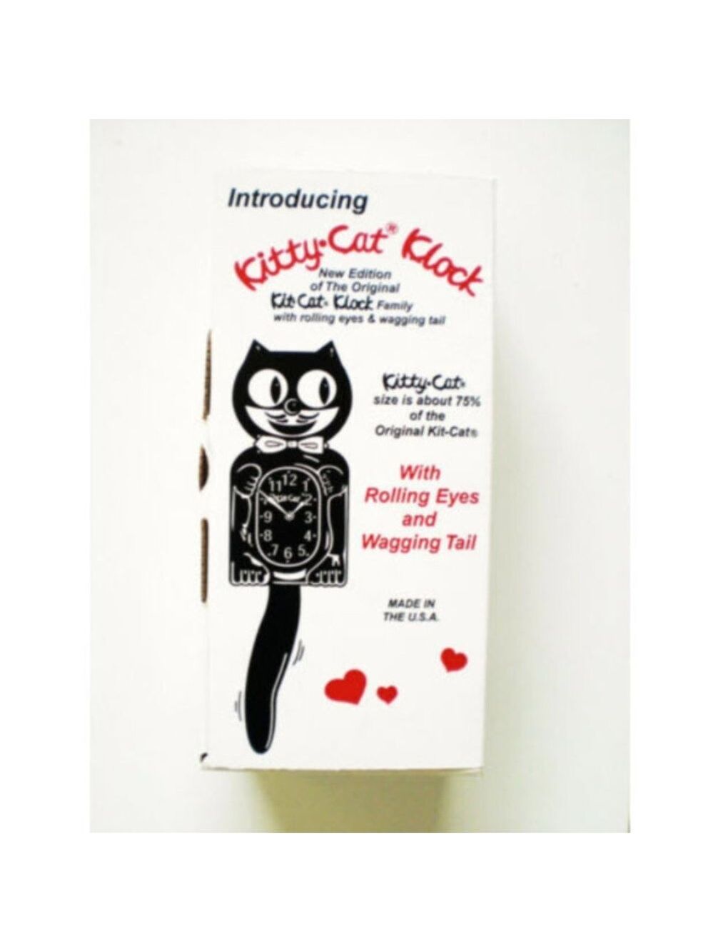 Ocean Waves Green Miss Kitty-Cat Kit-Cat clock Kat Klock - Picture 4 of 4
